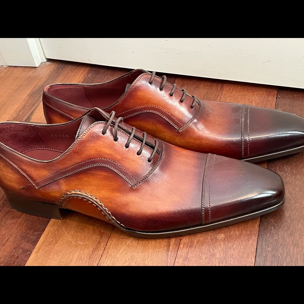 Magnanni Lace-up hand made shoes US 11/ 45